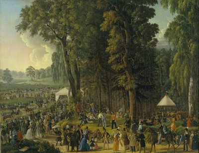 Fiesta pública en Maryina Roshcha en Moscú, 1840s de Unbekannt