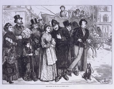 Testigos públicos del eclipse solar, Londres, c. 1870 de Unbekannt