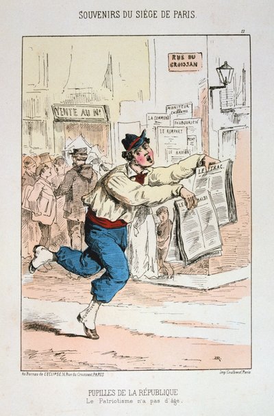 Pupilos de la República, Sitio de París, 1870-1871 de Unbekannt