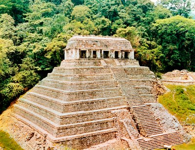 Pirámide y Templo de las Inscripciones, Palenque, México, siglo VII de Unbekannt