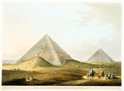 Pirámides de Giza, Egipto, 4ª Dinastía, Reino Antiguo, siglo XXVI a.C. 1801 de Unbekannt