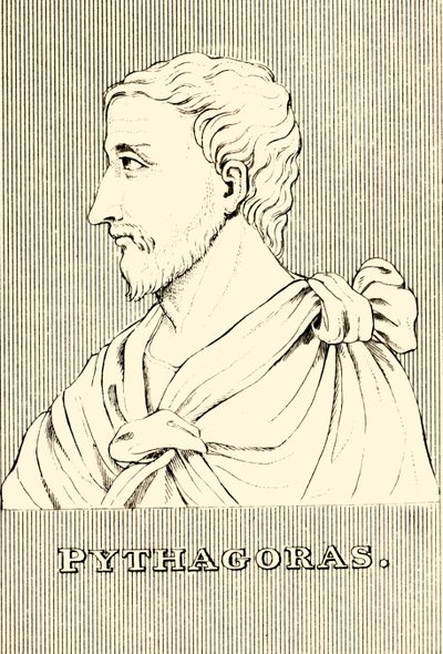 Pitágoras, c570-c495 a.C., 1830 de Unbekannt