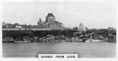 Quebec desde Levis, Canadá, c1920s de Unbekannt