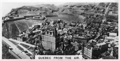 Quebec desde el aire, Canadá, c. 1920 de Unbekannt