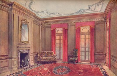 Interior de la Reina Ana, con sillas isabelinas de Unbekannt