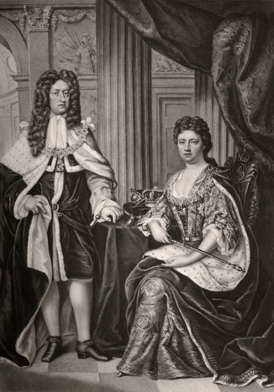 Reina Ana y el Príncipe Jorge de Dinamarca, finales del siglo XVII o principios del XVIII, 1906 de Unbekannt