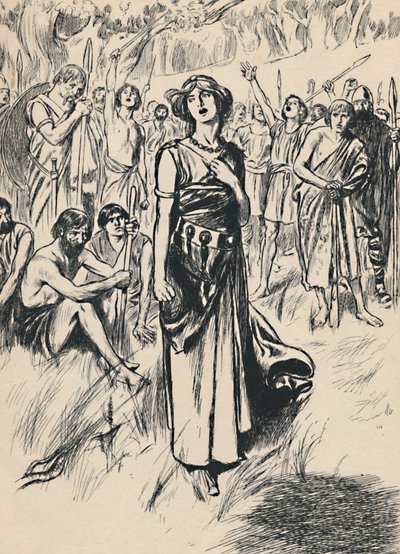 Reina Boadicea y sus soldados, c1907 de Unbekannt