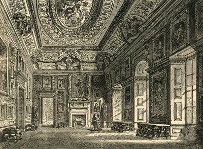 Sala de dibujo de la Reina Carolina, Palacio de Kensington, c. 1876 de Unbekannt