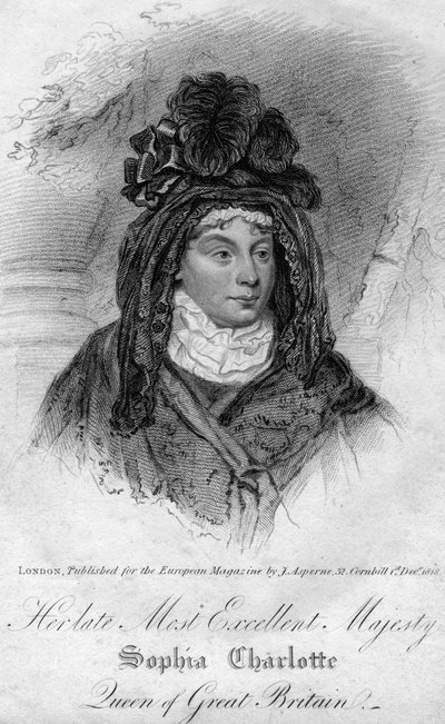 Reina Carlota, consorte de Jorge III del Reino Unido, 1818 de Unbekannt
