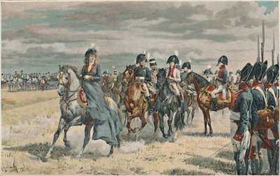 La Reina Luisa Revisando el Ejército Prusiano, 1896 de Unbekannt