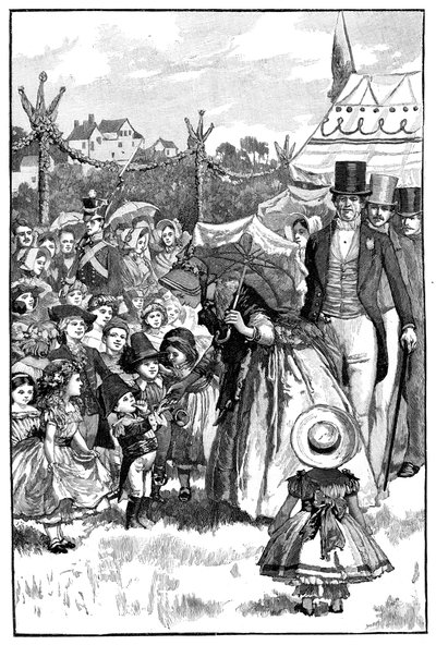 La Reina Victoria y el Príncipe Alberto en una fiesta, Coburgo, Alemania, c1840s, 1900 de Unbekannt