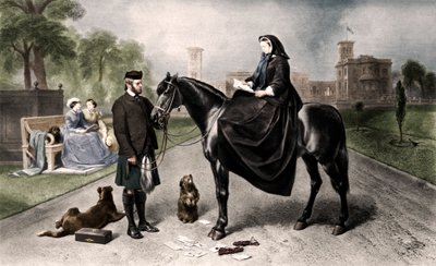 Reina Victoria en Osborne House, 1865 de Unbekannt