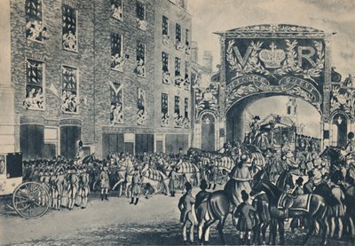 Entrada de la Reina Victoria a la ciudad en su camino al Guildhall, 9 de noviembre de 1837, 1948 de Unbekannt
