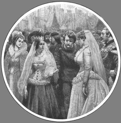Baile de disfraces Plantagenet de la reina Victoria en el Palacio de Buckingham, 7 de mayo de 1842, 1901 de Unbekannt