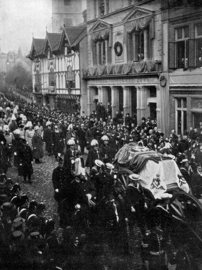 Procesión fúnebre de la Reina Victoria, 1901 de Unbekannt