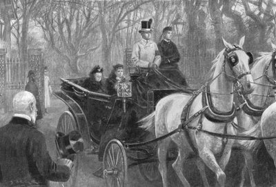 Último paseo de la Reina Victoria, Osborne, 15 de enero de 1901 de Unbekannt