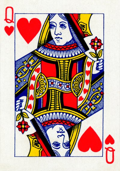 Reina de Corazones de una baraja de cartas de Goodall & Son Ltd., c1940 de Unbekannt