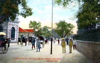 Queens Road Central, cerca del Parade Ground, Hong Kong, China de Unbekannt