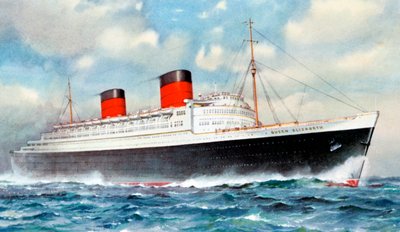 RMS Queen Elizabeth, transatlántico de Cunard, siglo XX de Unbekannt