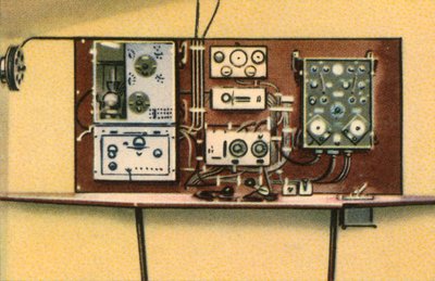 Sala de radio a bordo del hidroavión Dornier, años 1920, 1932 de Unbekannt