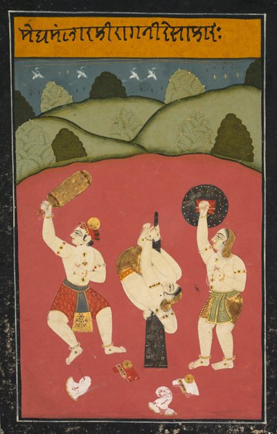 Ragini Desakh de Meghamalhar, c. 1770-1790 de Unbekannt