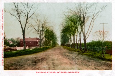 Avenida del Ferrocarril, Hayward, California, 1905 de Unbekannt
