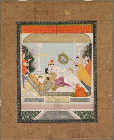 Raja con su amada, c. 1790-1800 de Unbekannt