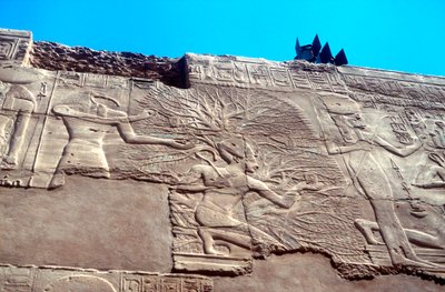 Ramsés II y el Árbol de la Vida, Karnak, Egipto, siglo XIII a.C. de Unbekannt