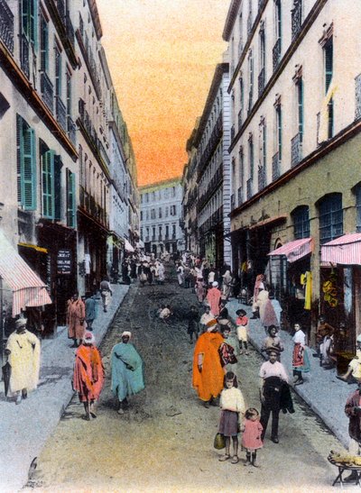 Calle aleatoria, Argel, Argelia, principios del siglo XX de Unbekannt