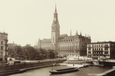Ayuntamiento de Hamburgo. Hacia 1900 de Unbekannt