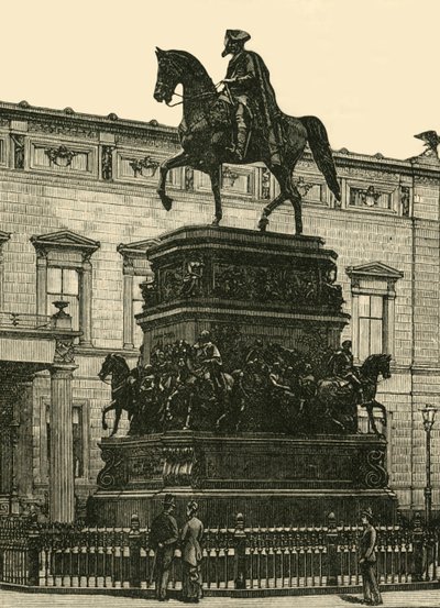 Estatua de Federico el Grande de Rauch, Berlín, 1890 de Unbekannt