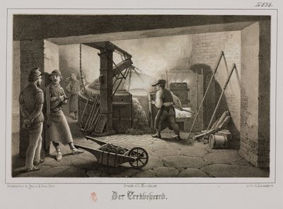 Procesamiento de materias primas, metalurgia, fundición, Alemania, c. 1851 de Unbekannt