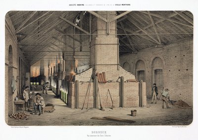 Procesamiento de Materias Primas, Metalurgia Hornos silesianos en Borbeck, Alemania de Unbekannt