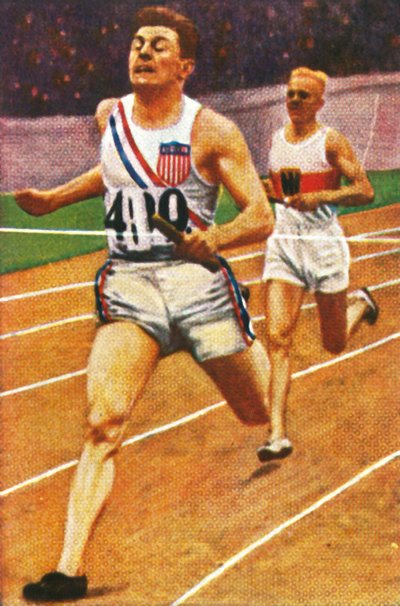 Ray Barbuti y Hermann Engelhard, relevo 4 x 400m, 1928 de Unbekannt