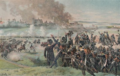 Reaparición de Napoleón en el campo antes de Ratisbona, 1809, 1896 de Unbekannt