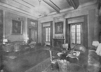 Sala de recepción para la visita del Rey Víctor Manuel III y la Reina Elena de Italia a El Cairo, c1933 de Unbekannt