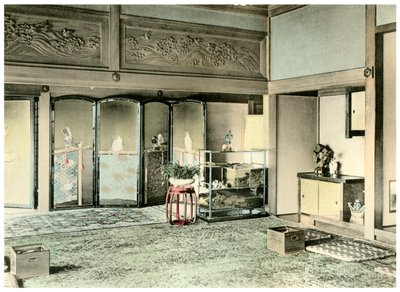 Sala de recepción en la casa de un noble japonés, 1904 de Unbekannt