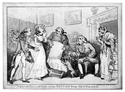Reconciliación o el regreso de Escocia, finales del siglo XVIII de Unbekannt