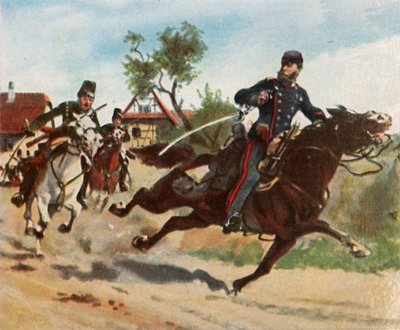Paseo de reconocimiento del Conde Zeppelin en Schirlenhof, 26 de julio de 1870 de Unbekannt