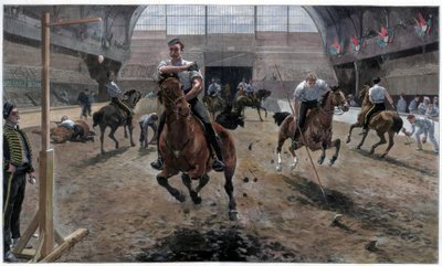 Ensayo para el Torneo Militar Real en el Agricultural Hall, Islington, Londres, 1886 de Unbekannt