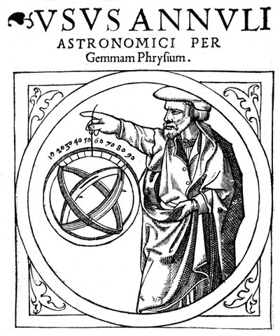 Reiner Gemma Frisius, astrónomo, geógrafo, cartógrafo y matemático holandés, 1539 de Unbekannt