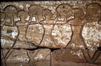 Relieve de soldados, Templo de Ramsés III, Medinat Habu, Luxor, Egipto, c12th siglo a.C. de Unbekannt