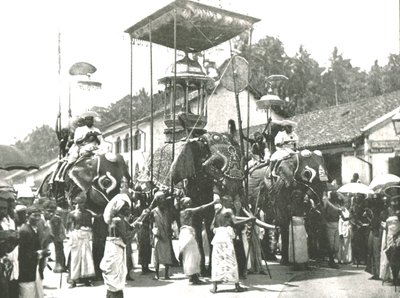 Procesión religiosa, Colombo, Ceilán, 1895 de Unbekannt