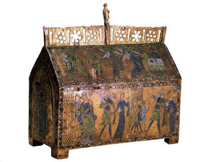 Relicario con escenas de la vida de Santa Valeria, c1170 de Unbekannt