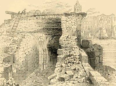 Restos de la Capilla de San Tomás, Puente de Londres, c1872 de Unbekannt