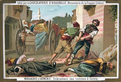 Remoción de víctimas en Galata, 1895 de Unbekannt