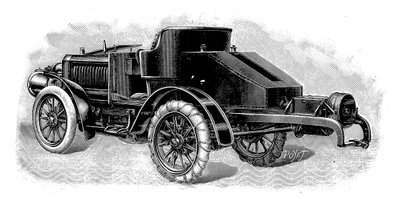 Unidad de tractor de Renard, mostrando el accesorio de remolque para remolques, francés, 1904 de Unbekannt