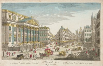 Residencia del Lord Alcalde de Londres, siglo XVIII de Unbekannt