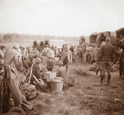 Parada de descanso, Genicourt, norte de Francia, c1914-c1918 de Unbekannt