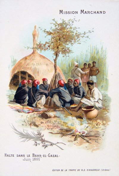 Descanso en Bahr-el-Ghazal, junio de 1897 de Unbekannt